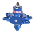 4-Port Fuel Regulator (Carb w/AN fittings) Blue